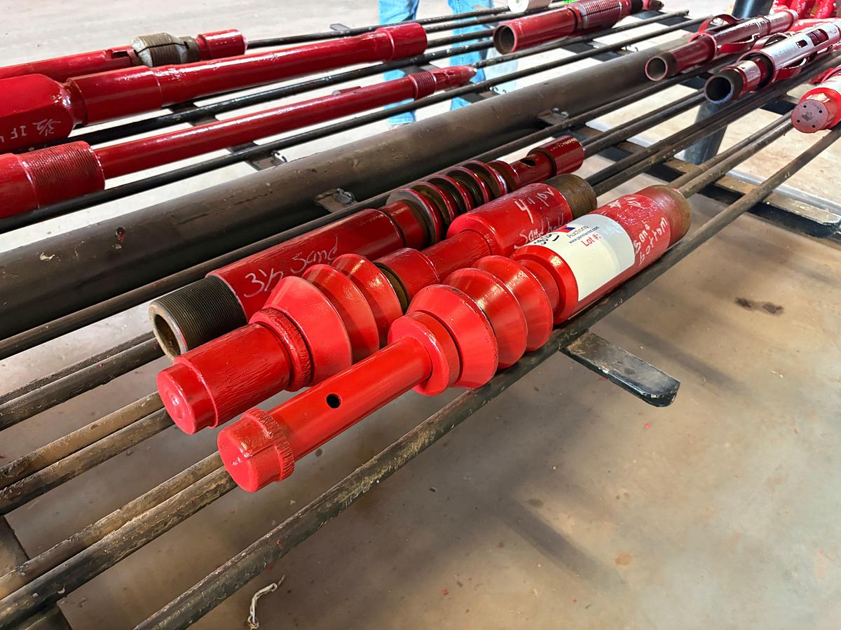 Used (3) sand bottom swab mandrels