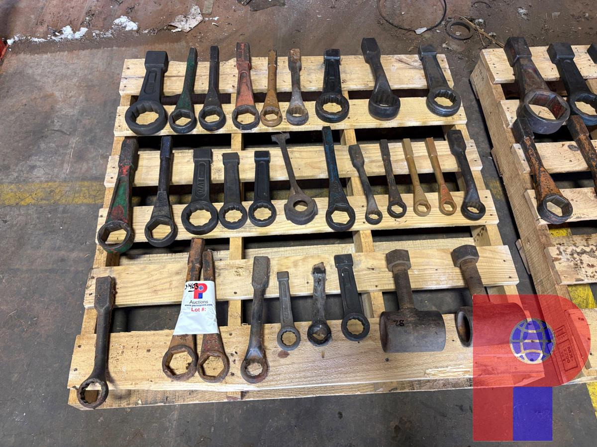 Used (28) ASSORTED SIZE HAMMER WRENCHES