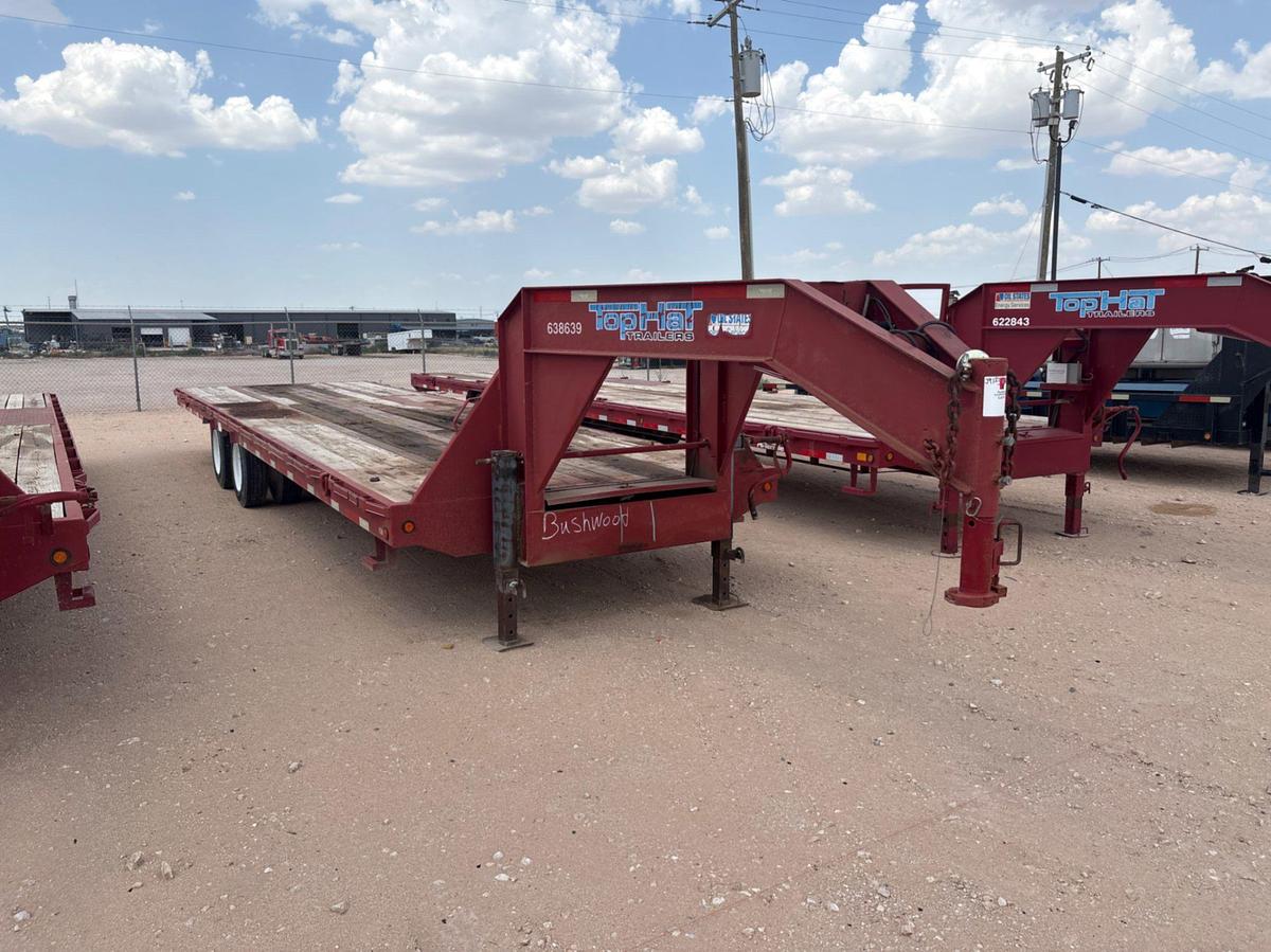 Used 2013 TOP HAT TRAILERS 30’ X 102” T/A GOOSENECK TRAILER