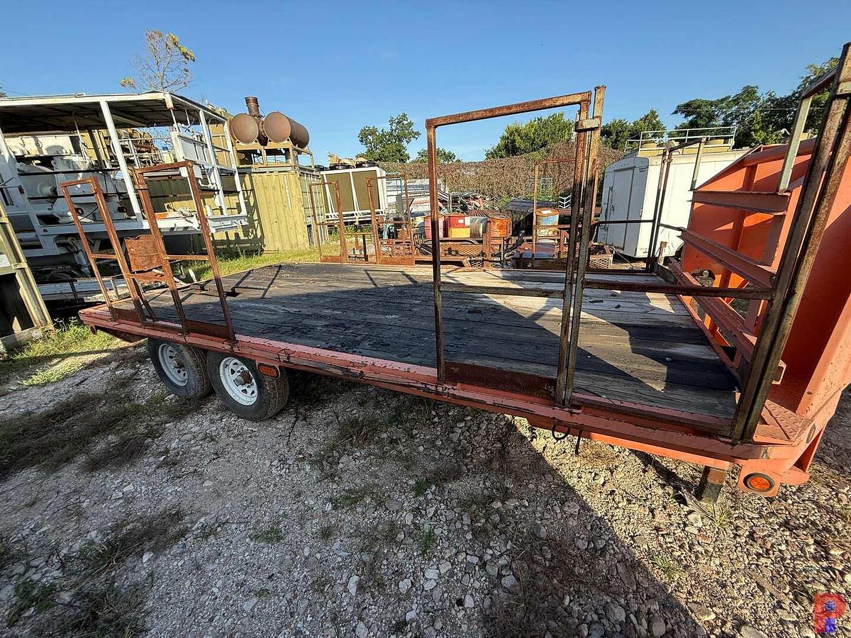 Used 2011 CENTEX TRAILERS 16’ X 102” T/A SGL. WHL. FLATBED GOOSENECK TRAILER
