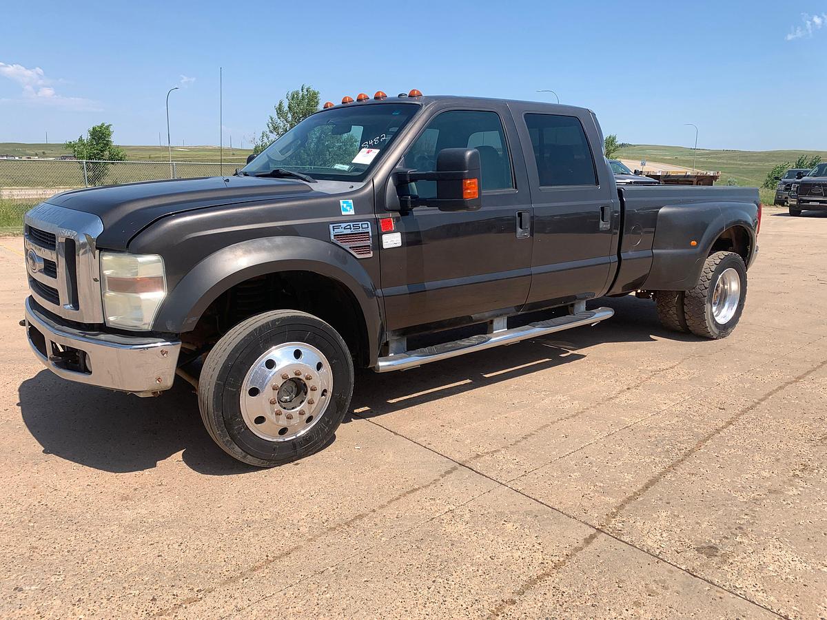 Used 2008 FORD F-450 SD LARIAT DIESEL 4X4 CREW CAB TRUCK