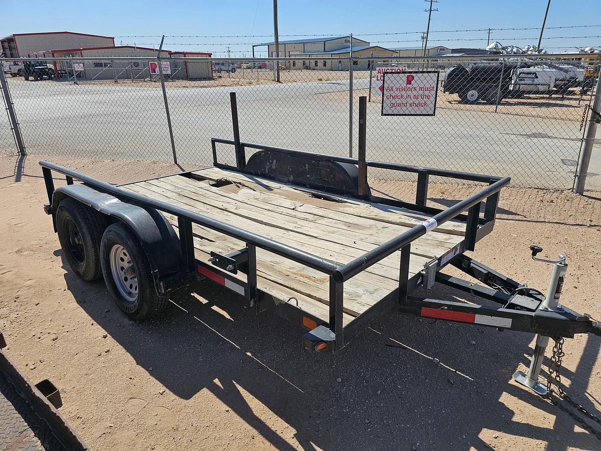 Used BIG TEX 12’ X 6.5’ T/A BUMPER PULL UTILITY TRAILER