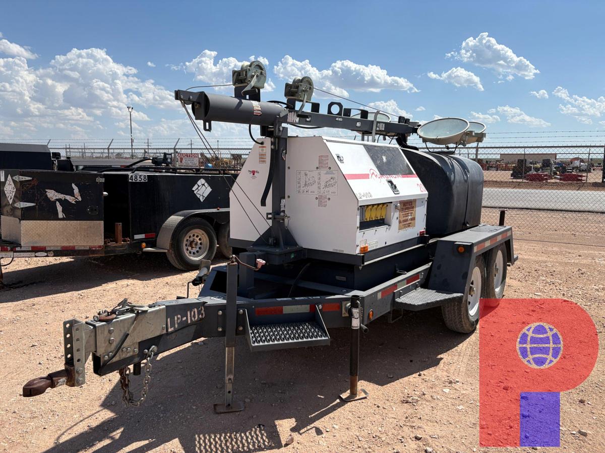 Used 2012 MAGNUM TRAILERS MTT20 20KW T/A BUMPER PULL LIGHT TOWER TRAILER