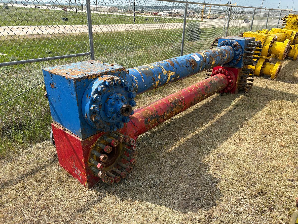 Used (2) 7-1/16” x 10’L spacer spools w/ (4) fluid crosses