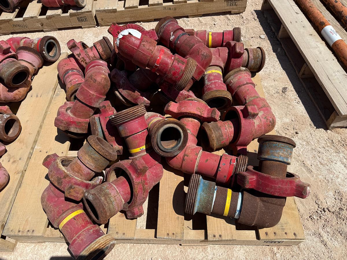 Used PALLET W/ (14) 3” FIG 1002 10K WP ELBOWS
