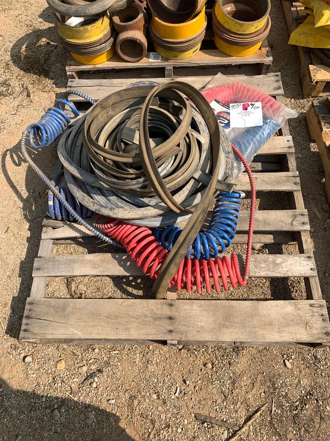 Used (6) Pallets of Truck Parts, Fittings, Wire Cable, and Rig Lights