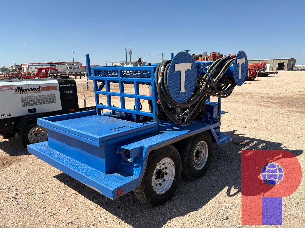 Used 12’ X 80” T/A BUMPER PULL HYDRAULIC POWER UNIT TRAILER