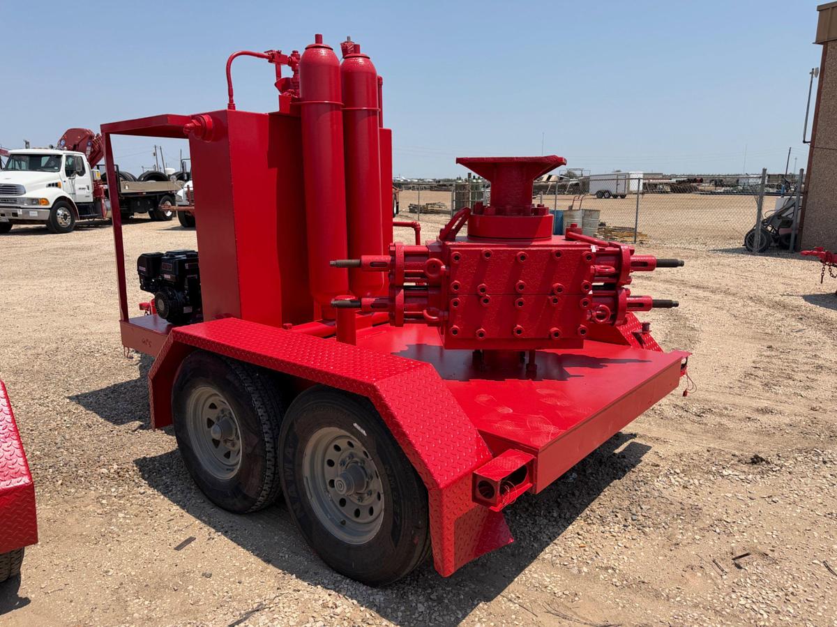 Used 2 station 2 botttle Closing Unit Trailer w/ Hyd. Dbl. BOP
