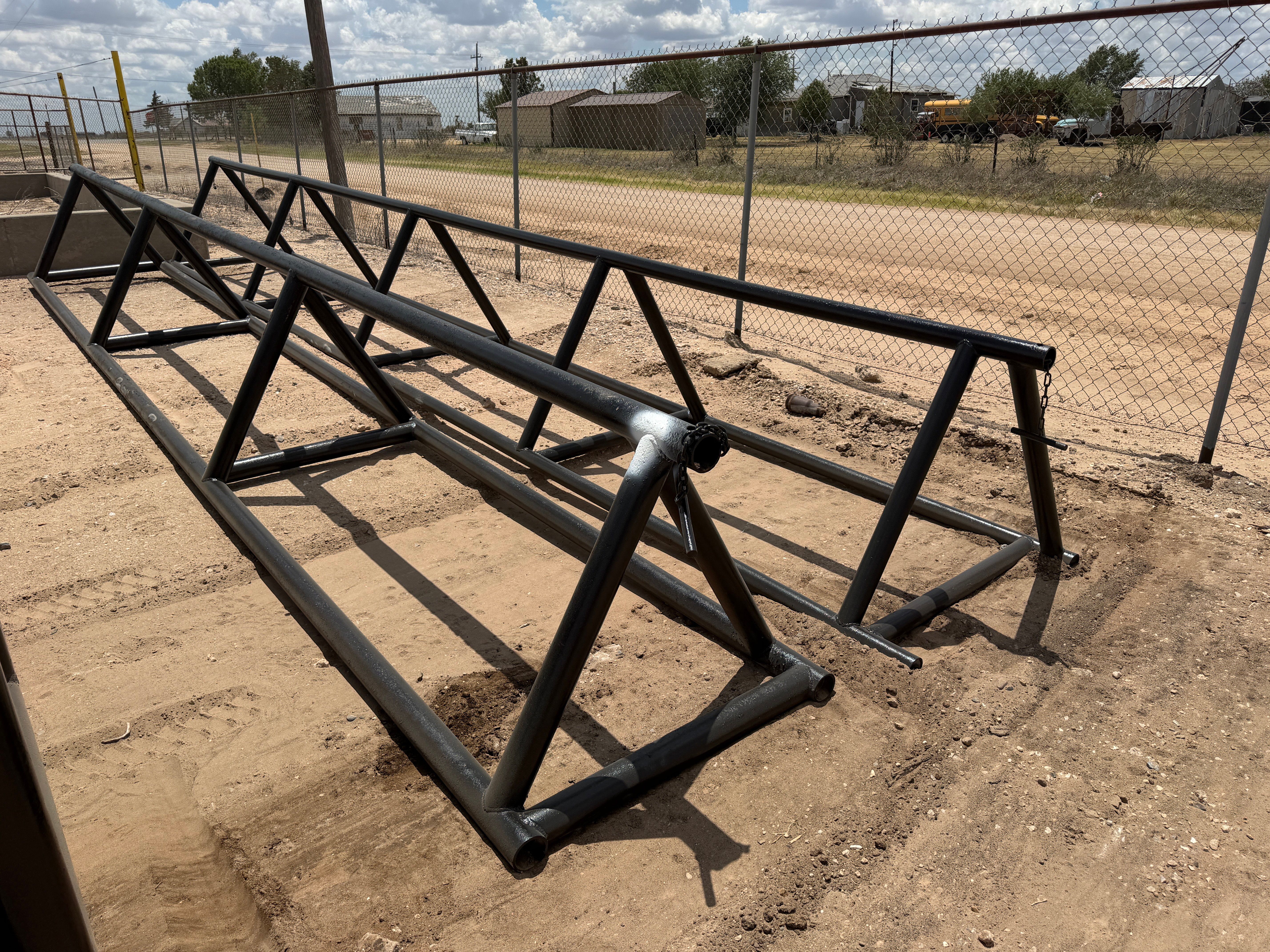 Used (2) Triangle Pipe Racks