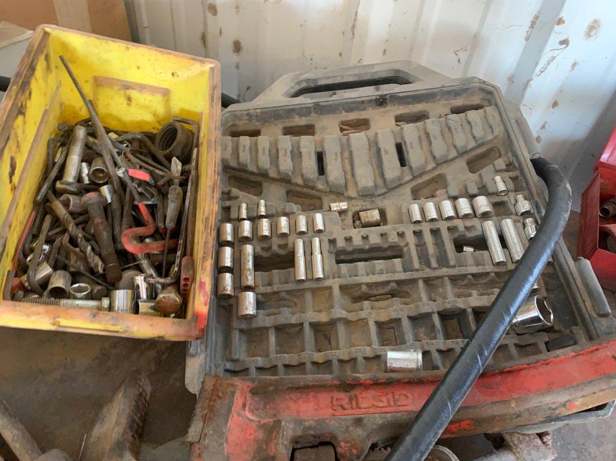 Used 8’ x 3’ x 3’ Shop Table w/ all it’s Contents