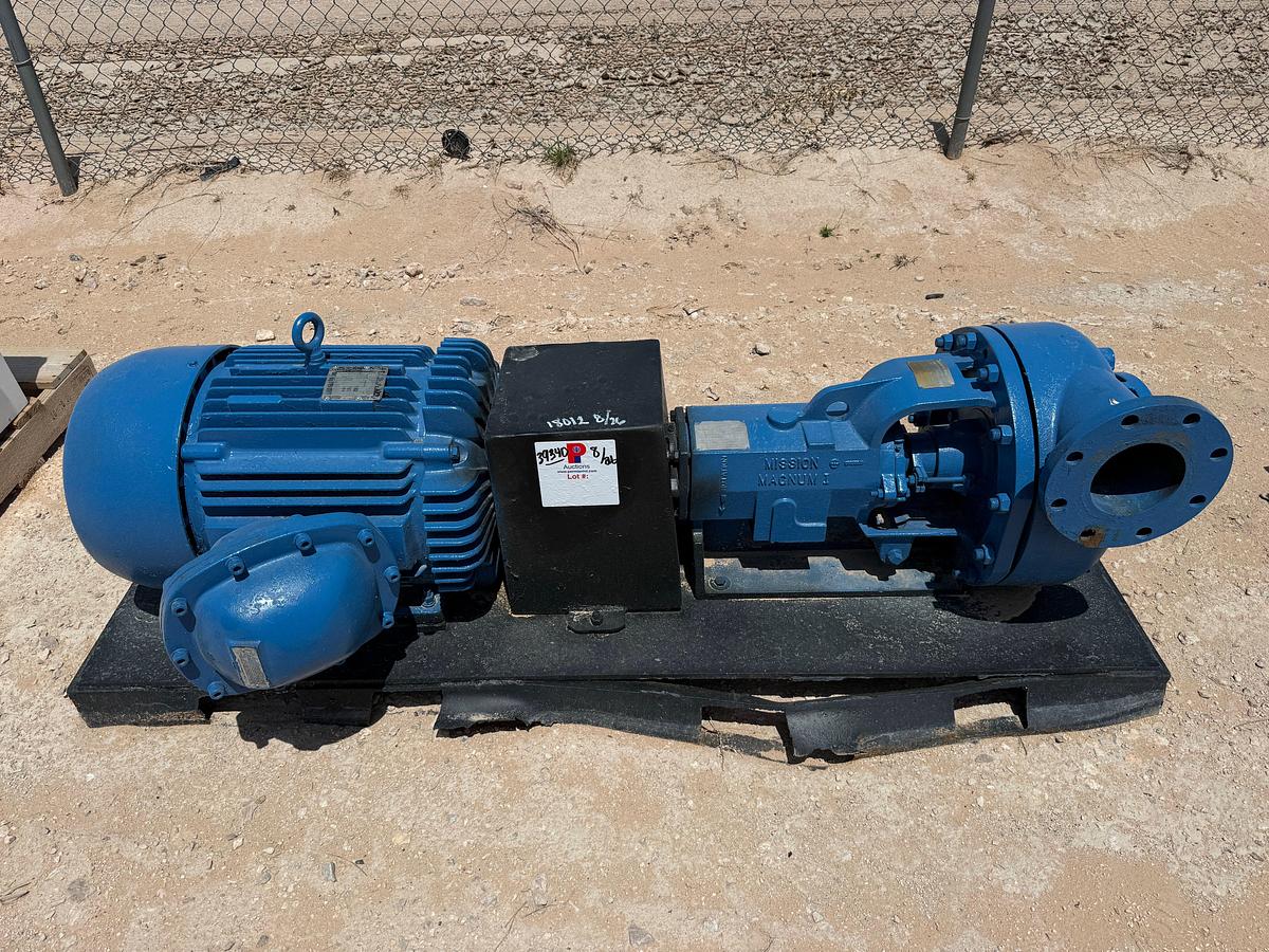 Used MISSION MAGNUM 6x5x11 CENTRIFUGAL PUMP P/B 50-HP ELECTRIC MOTOR
