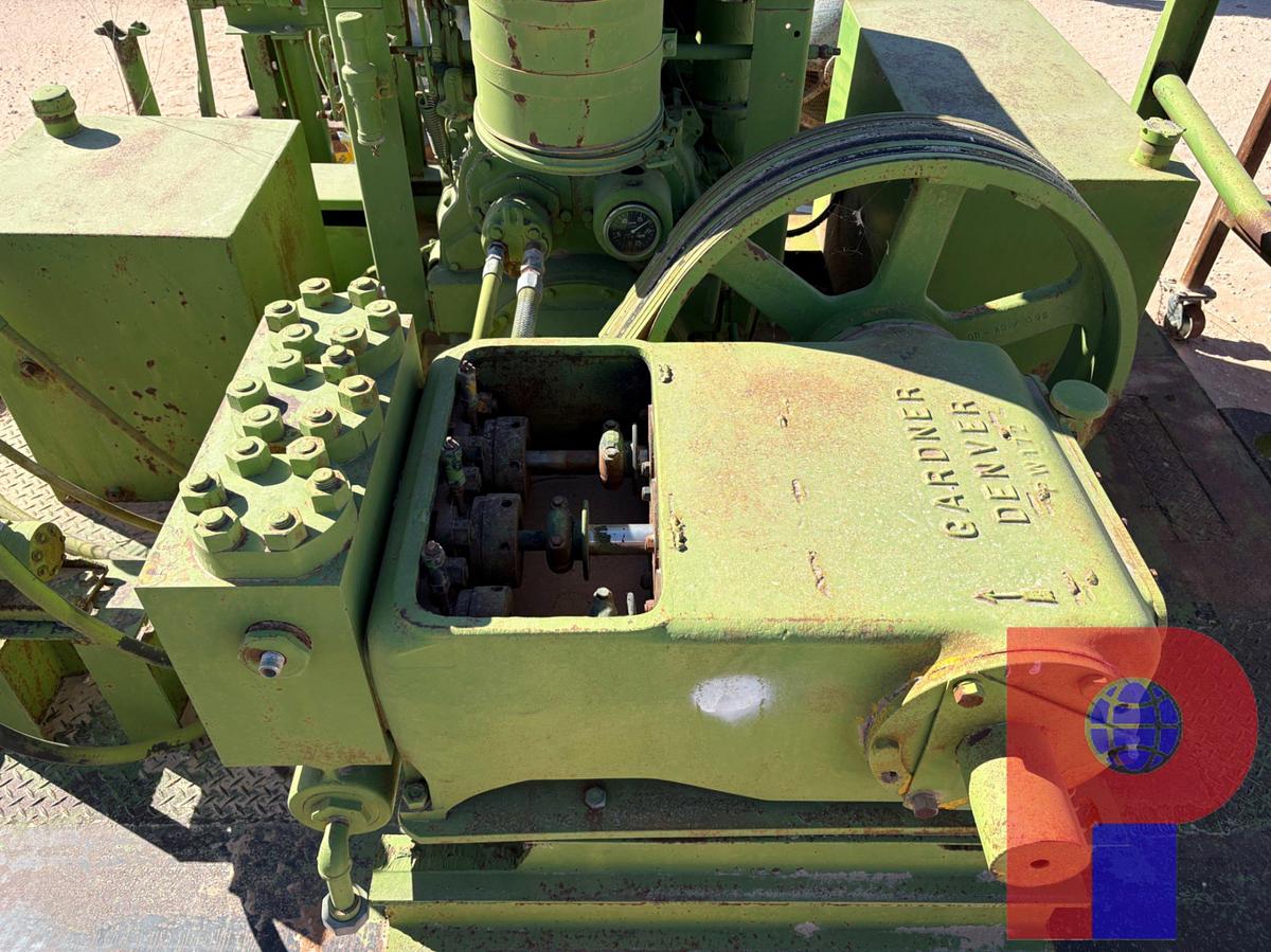 Used GARDNER DENVER PW-172 TRIPLEX PUMP, SKIDDED