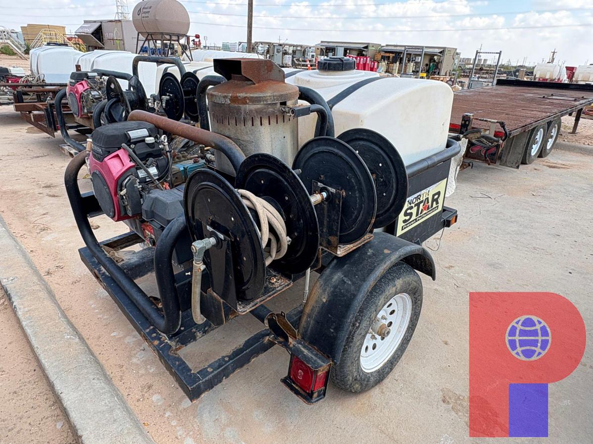 Used 2021 NORTHERN TOOL 7’ X 4.5’ S/A BUMPER PULL PRESSURE WASHER TRAILER