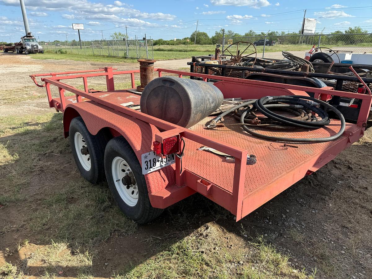 Used 2018 SHOP 12’ X 82” T/A BP STEEL BED UTILITY TRAILER