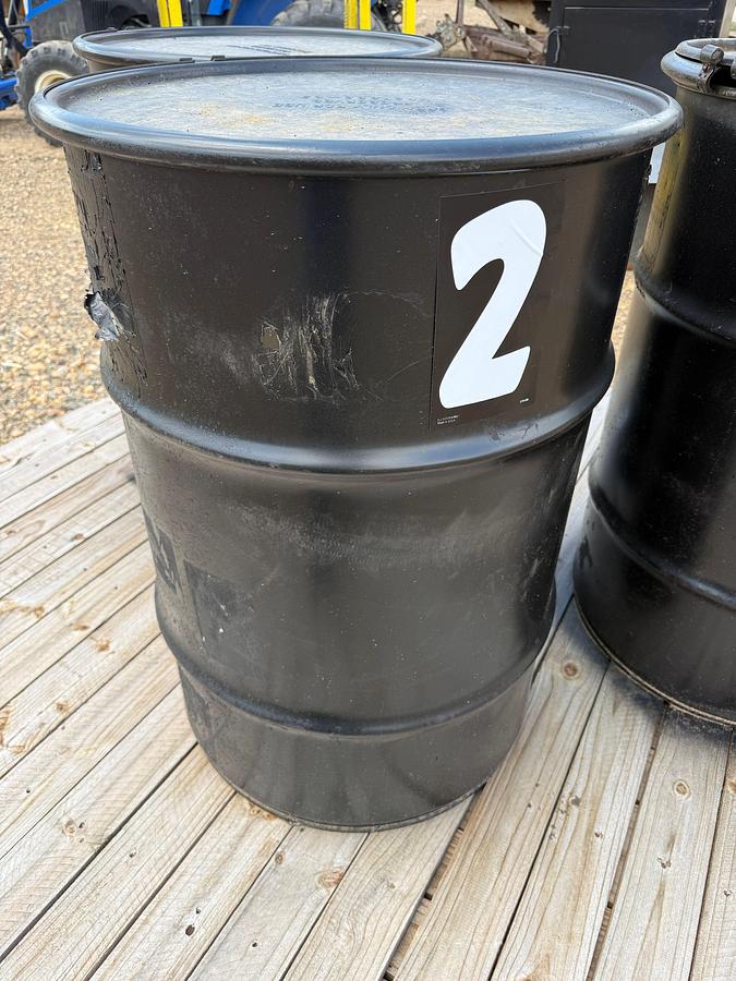Used (3) 55 gallon drums of Triangular Ceramic Abrasive Polishing Tumbling Media. Approximately 700 lbs. in each drum.