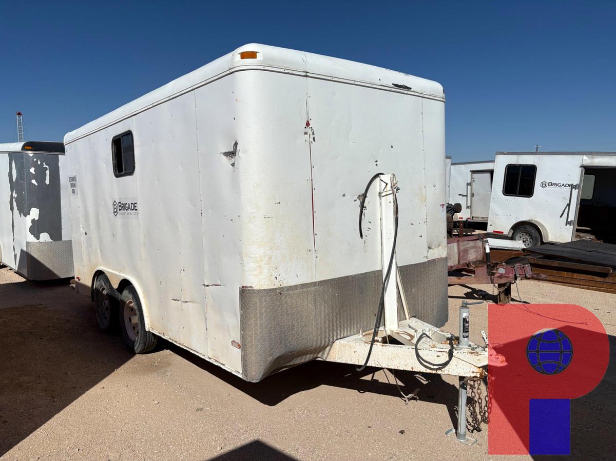 Used 2007 PACE AMERICAN 14’ X 7’ T/A BUMPER PULL DOGHOUSE TRAILER