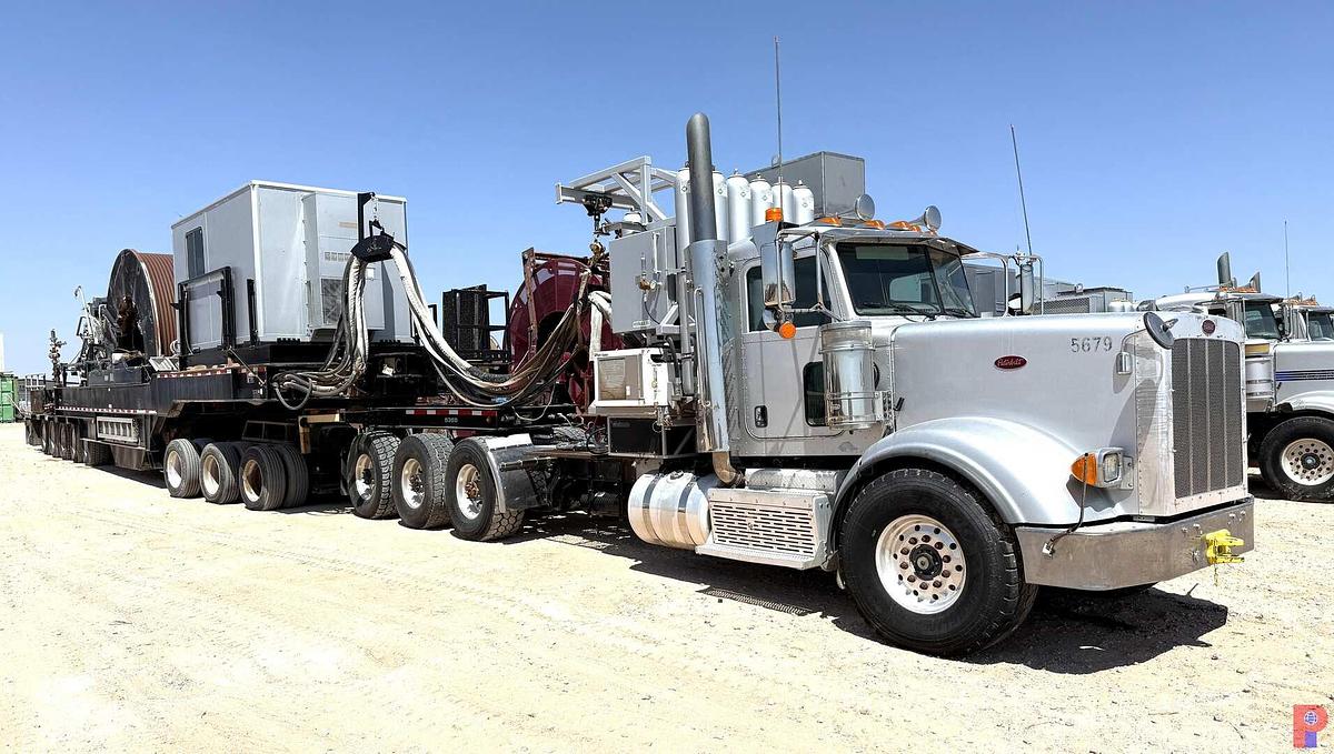 Used 2015 PETERBILT 367 TRI-DRIVE COIL TUBING HAUL TRUCK