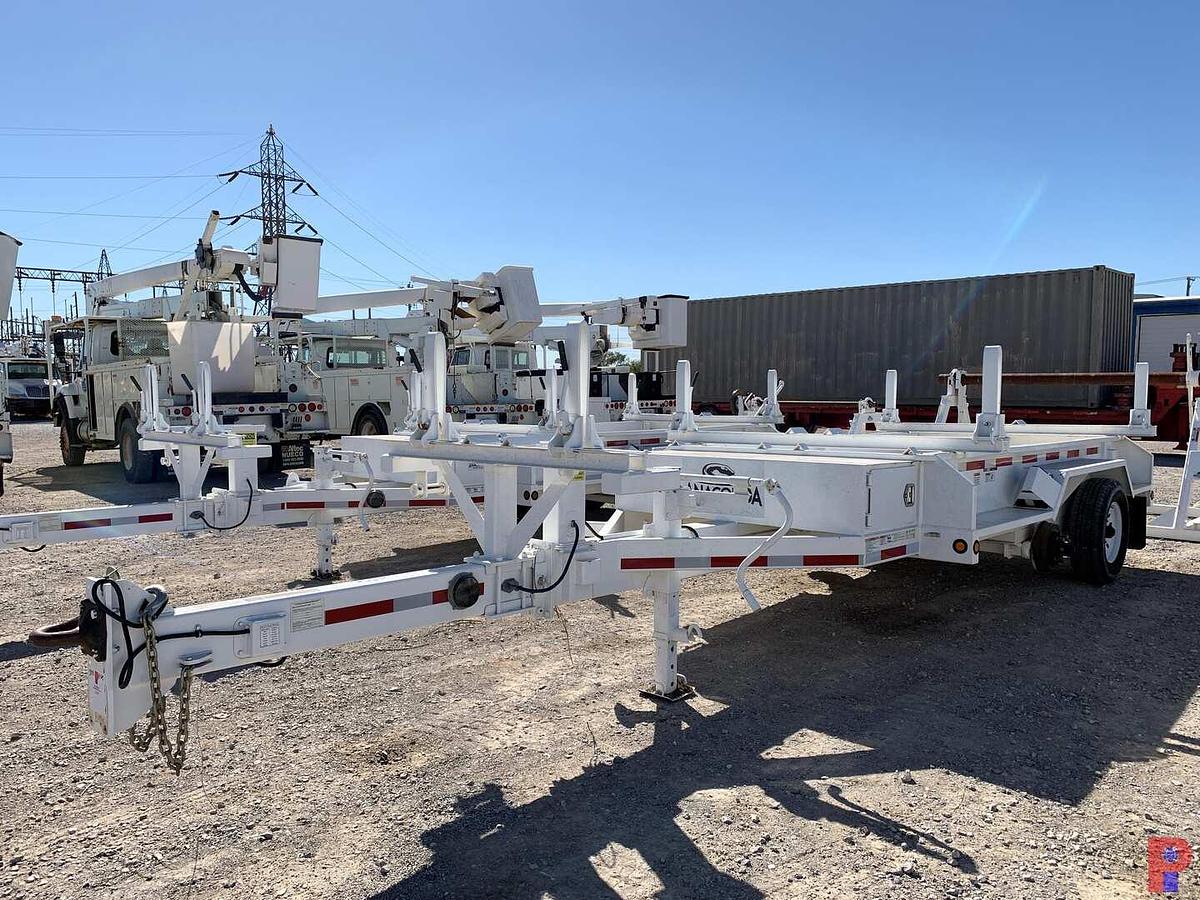 Used 2018 BROOKS BROTHERS TRAILERS  21’ T/A PINTLE HITCH POLE TRAILER