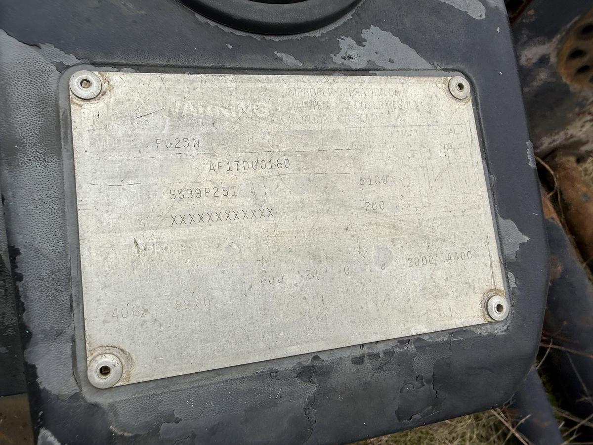 Used MITSUBISHI FG25N 4,400 LB 3-STAGE PROPANE FORKLIFT