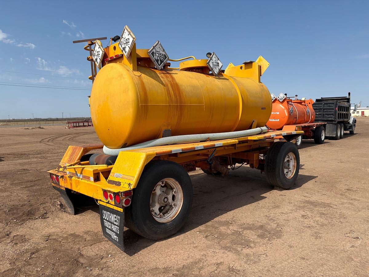 Used 2006 WADSWORTH 14’ X 5’ 1,500GALLON   T/A BUMPER PULL ACID TRANSPORT PUP TRAILER