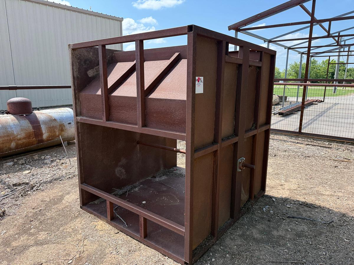 Used 74” x 64” x 76” CUSTOM BUILT WIRE CABLE SPOOL TRANSPORT SKID