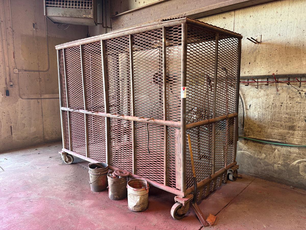 Used 10’ x 5’ x 7.5’ rolling pressure test cage w/ test stump & chart recorder