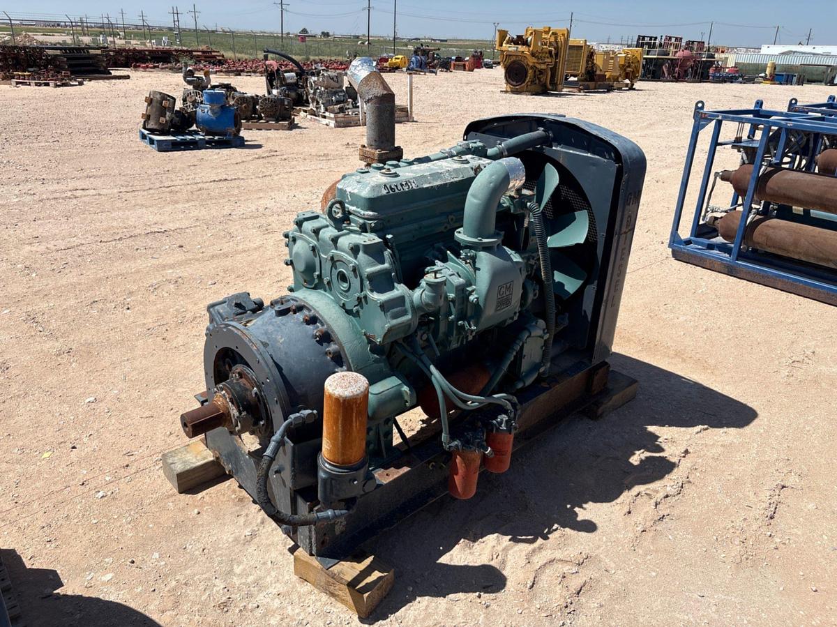 Used Detroit Diesel 4-71 engine w/ Radiator &Torque Converter