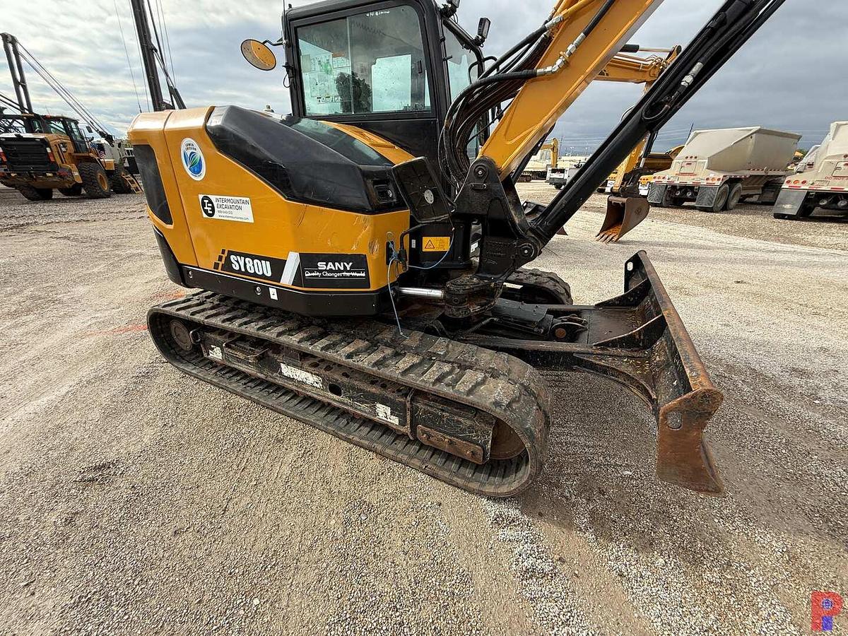 Used 2021 SANY SY80U COMPACT MINI EXCAVATOR **5 YEAR 5000 HOUR WARRANTY FROM IN SERVICE DATE**