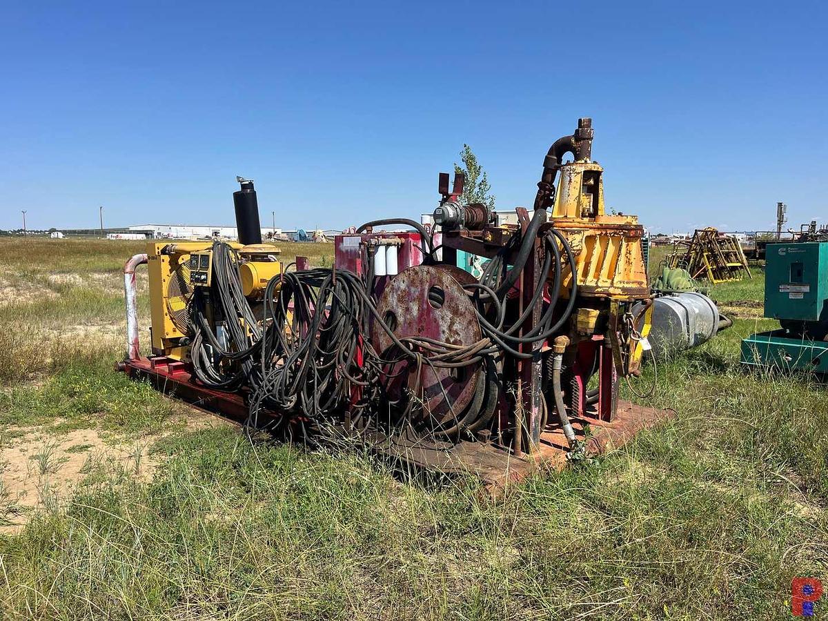 Used BOWEN 120 TON 3.5 POWER SWIVEL P/B CATERPILLAR 3126 DIESEL ENGINE, SKIDDED