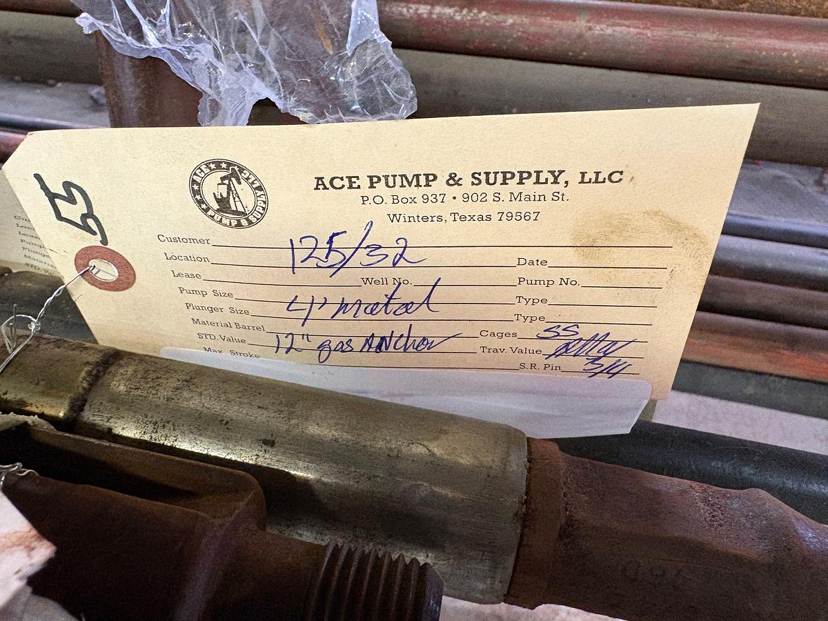 Used 1-25/32” x 4’ MTL SS STAND VALVE PLUNGER