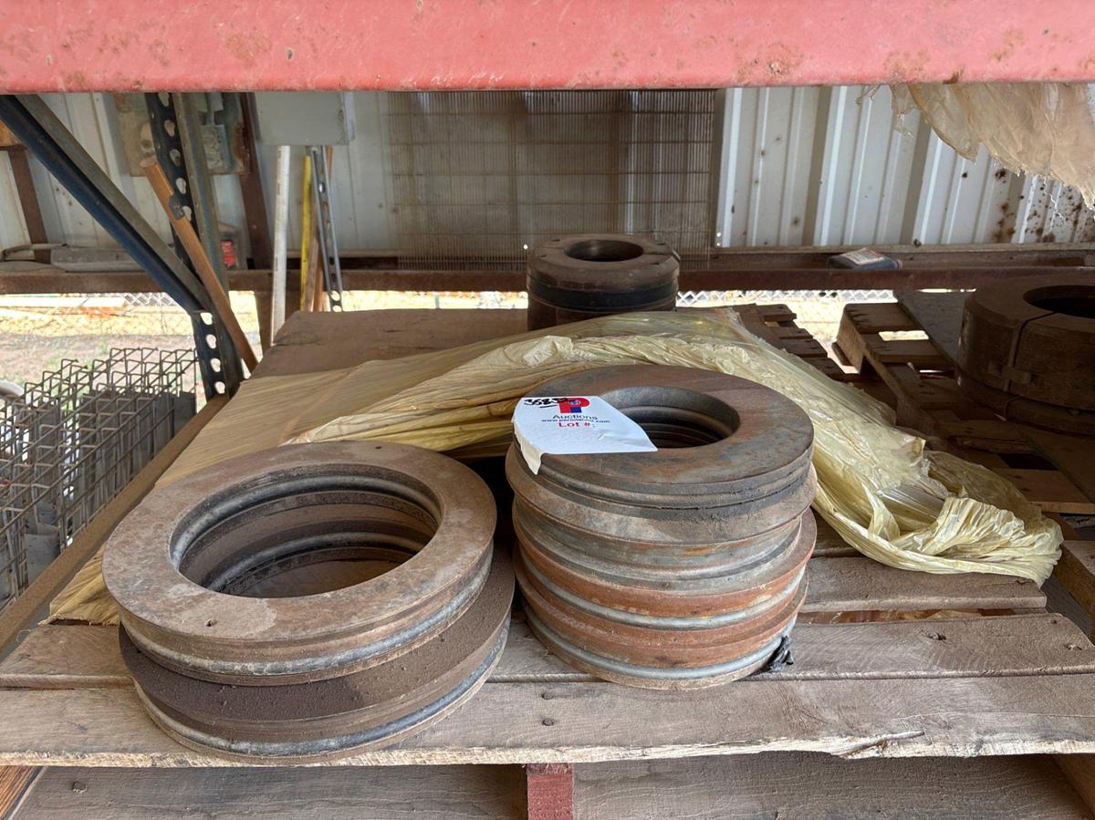 Used (2 pallets) of assorted casing hangers, c21 slips & h-plates
