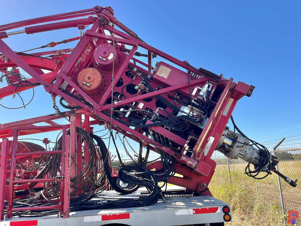 Used 2014 SERVA GROUP 2” 4-AXLE COIL TUBING TRAILER W/ HR6100 INJECTOR HEAD