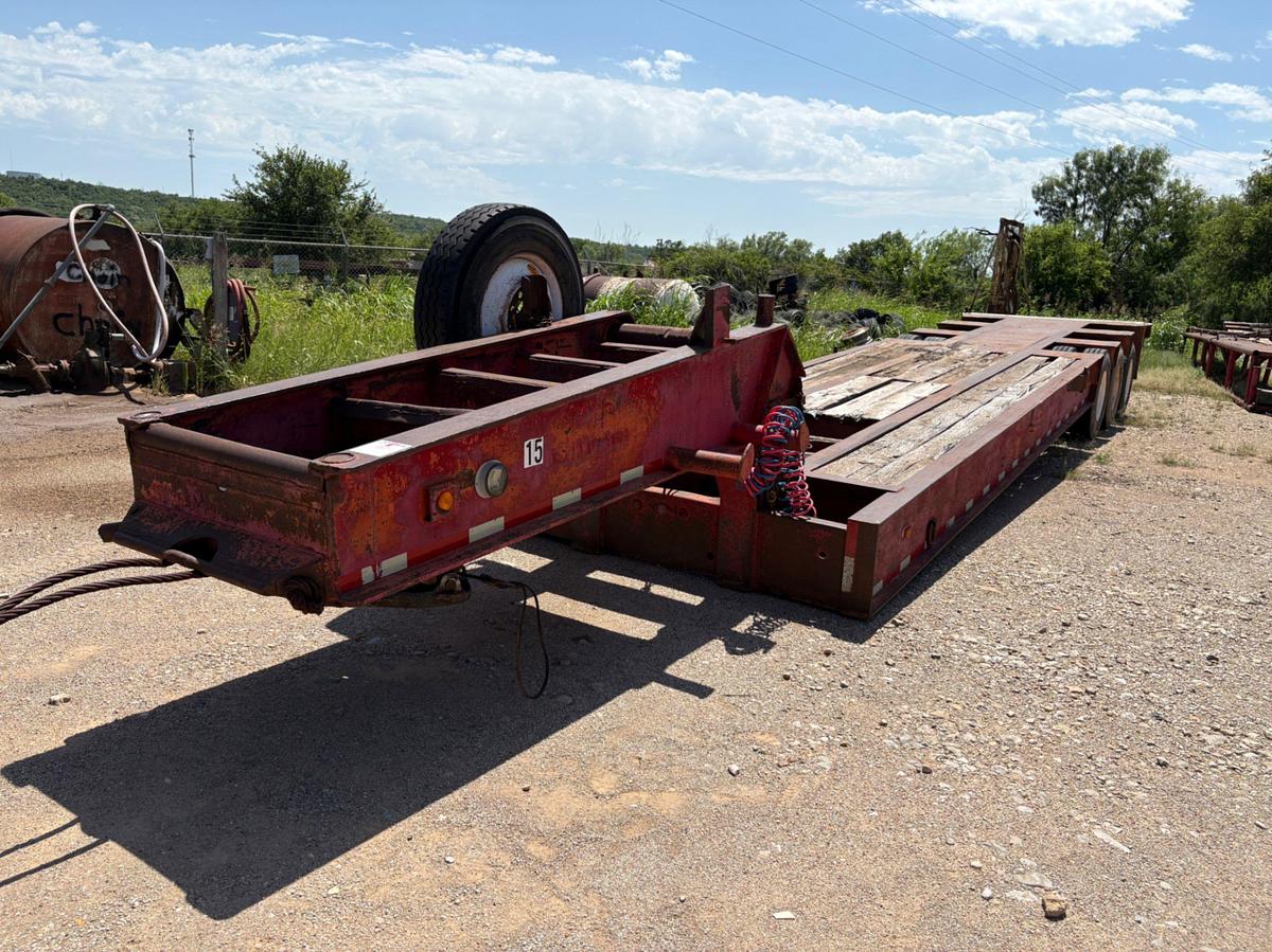 Used 1981 AZTEC 45’ X 96” 3-AXLE OILFIELD LOWBOY TRAILER