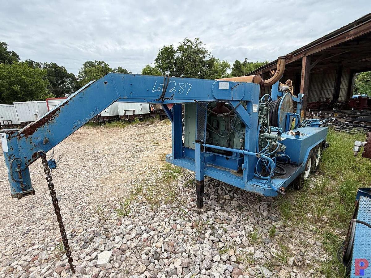 Used EVCO 85 TON POWER SWIVEL MTD. ON 19’ T/A GOOSENECK TRAILER