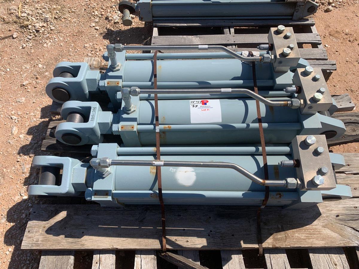 Used 2 Pallets of 6 Parker BDG-30 3,000psi Hydraulic Cylinders