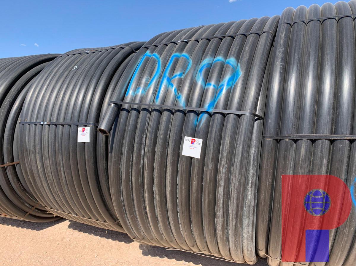 Used 1,000 FOOT ROLL OF 3” IPS DR9 POLLY PIPE