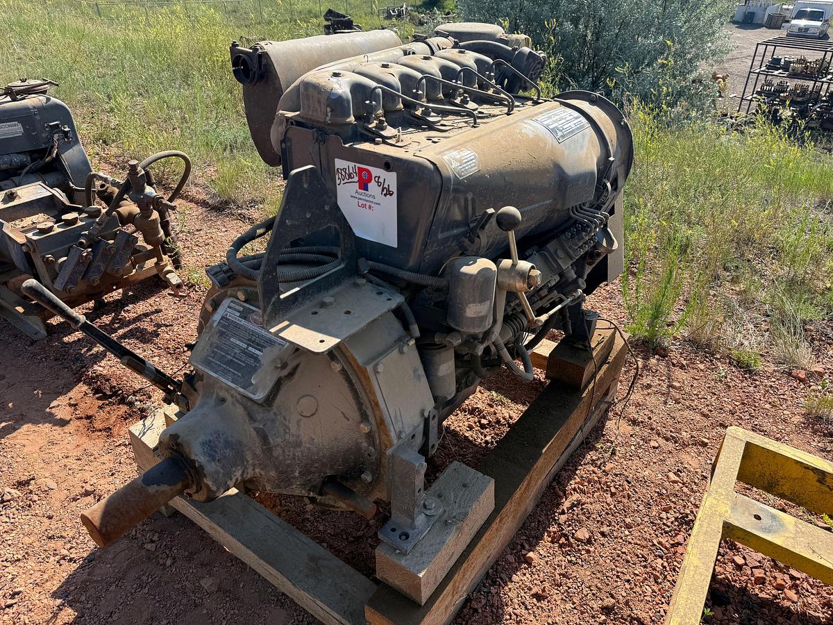 Used DEUTZ D914L04 78-HP DIESEL ENGINE W/ TWIN DISC PTO CLUTCH