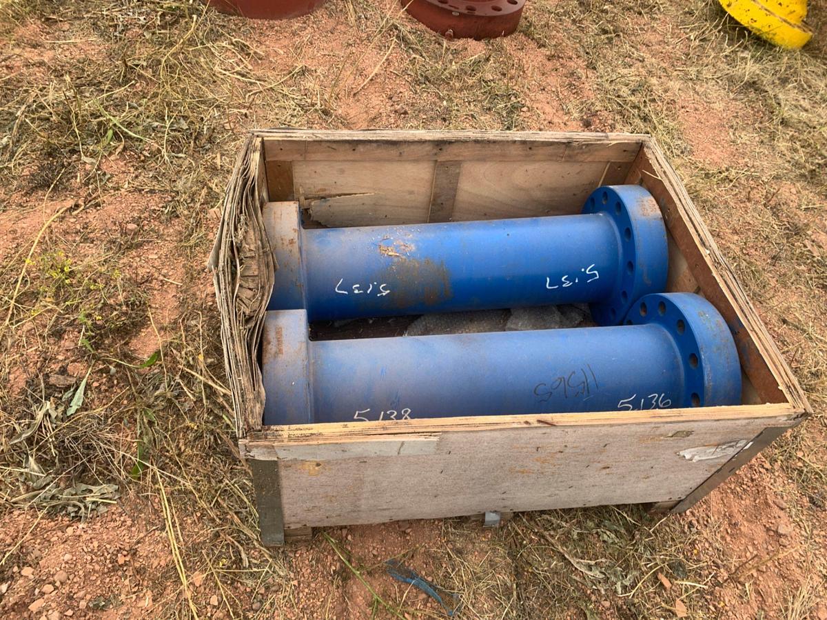 Used (4) Totes of 4-1/16 10k Spacer Spools