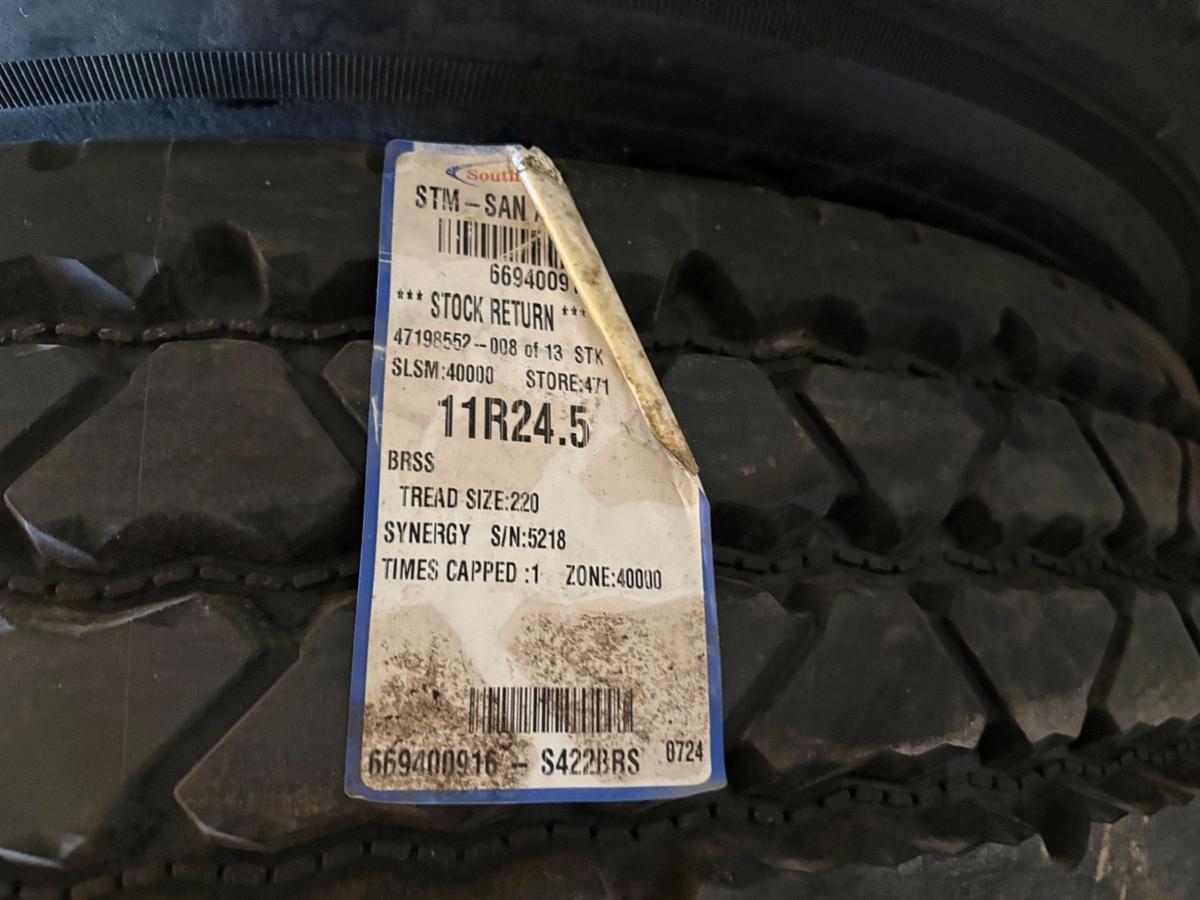 Used (13) 11R24.5 tires
