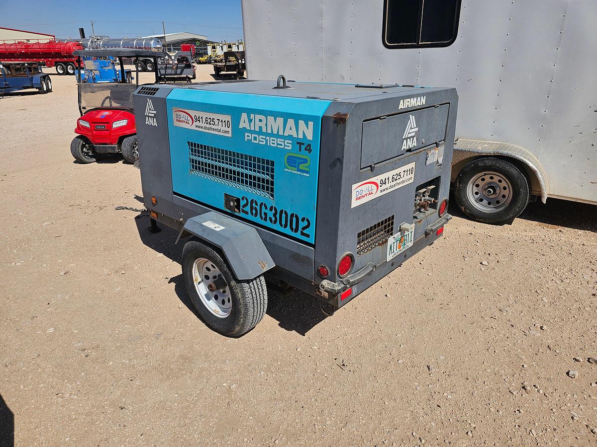 Used 2021 ALLIANCE NORTH AMERICA AIRMAN PDS185S-6E1 S/A TOWABLE AIR COMPRESSOR
