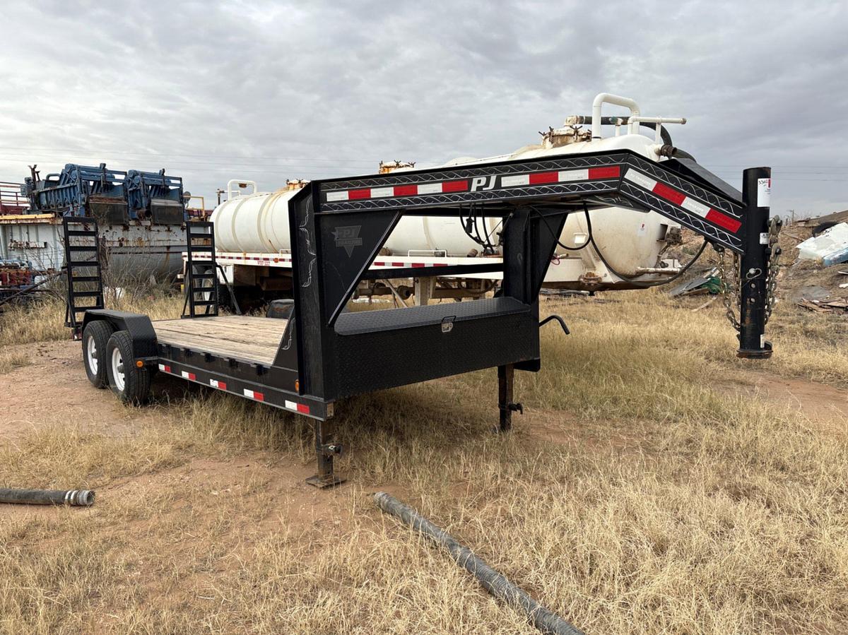 Used 2014 PJ TRAILERS 20’ X 7’ T/A GOOSENECK TRAILER