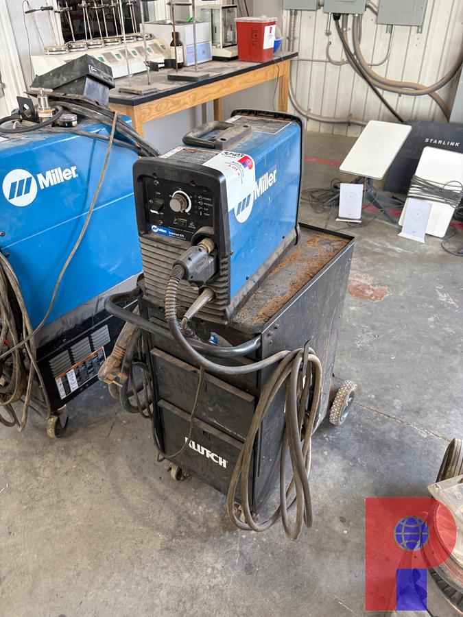 Used MILLER SPECTRUM 875 PLASMA CUTTING SYSTEM MTD ON ROLLING TOOL CART