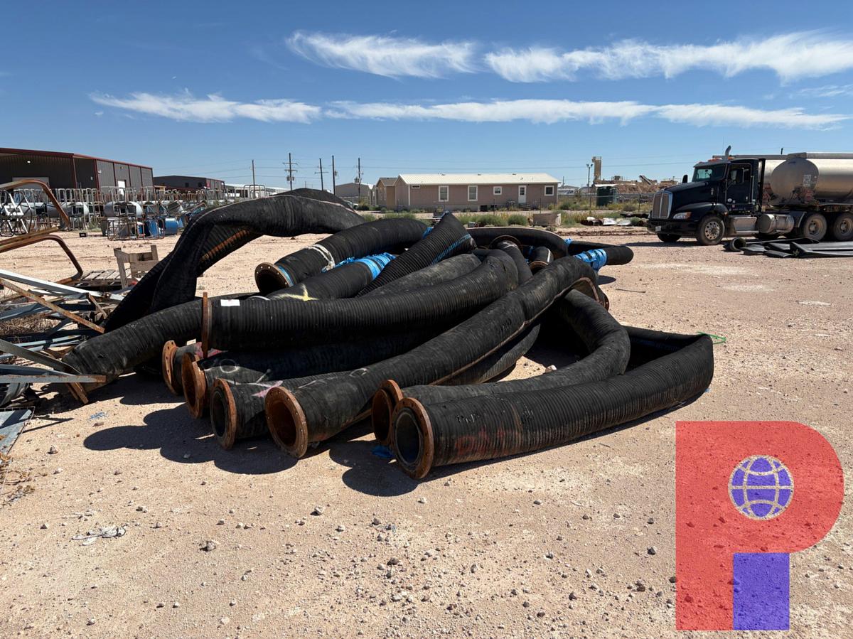 Used (45) 12”DIA 300PSI FLANGED HOSES