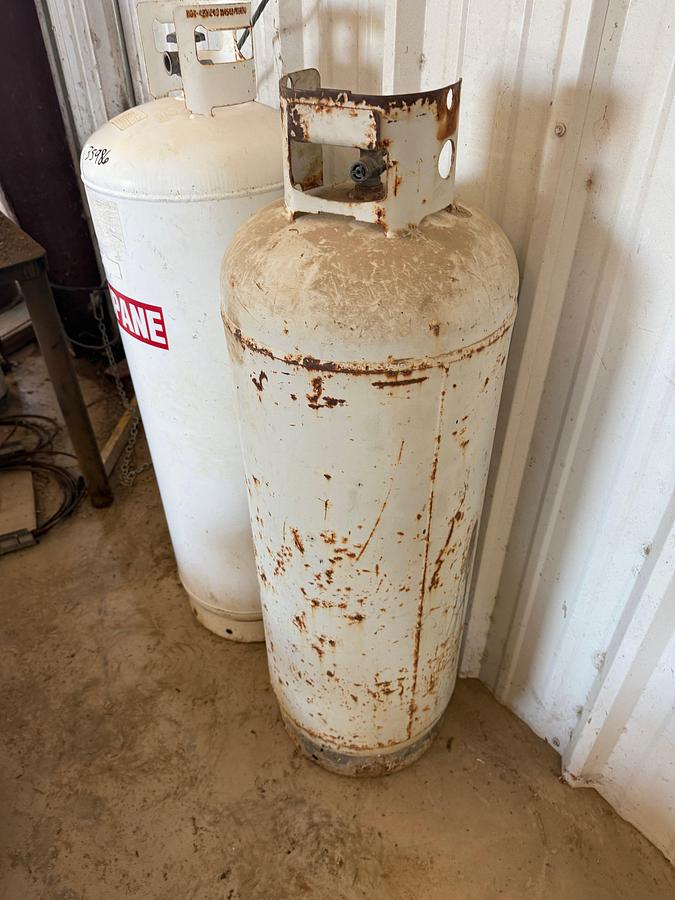 Used (2) PROPANE BOTTLES (1) 67.7 LBS