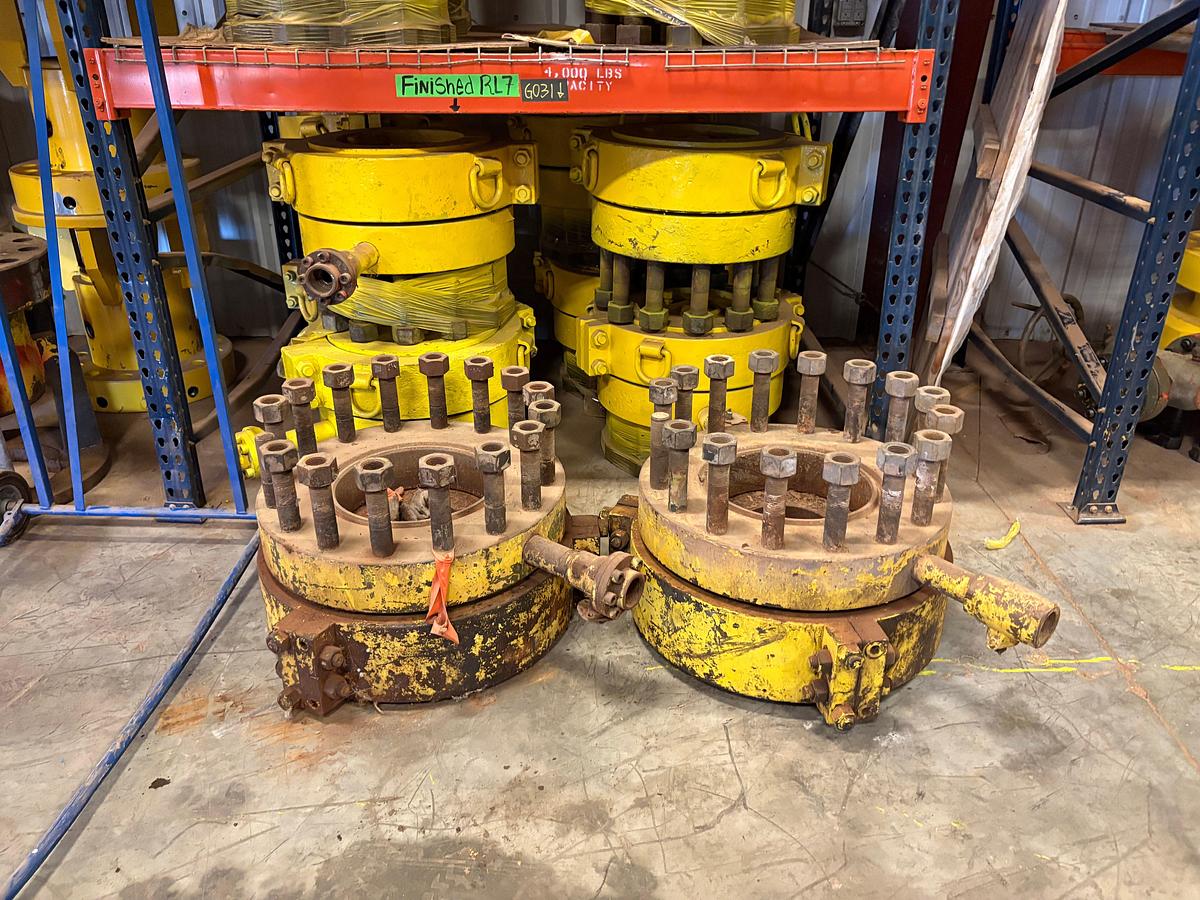 Used (6) 13-5/8” RL7 casing clamps/upper clamps