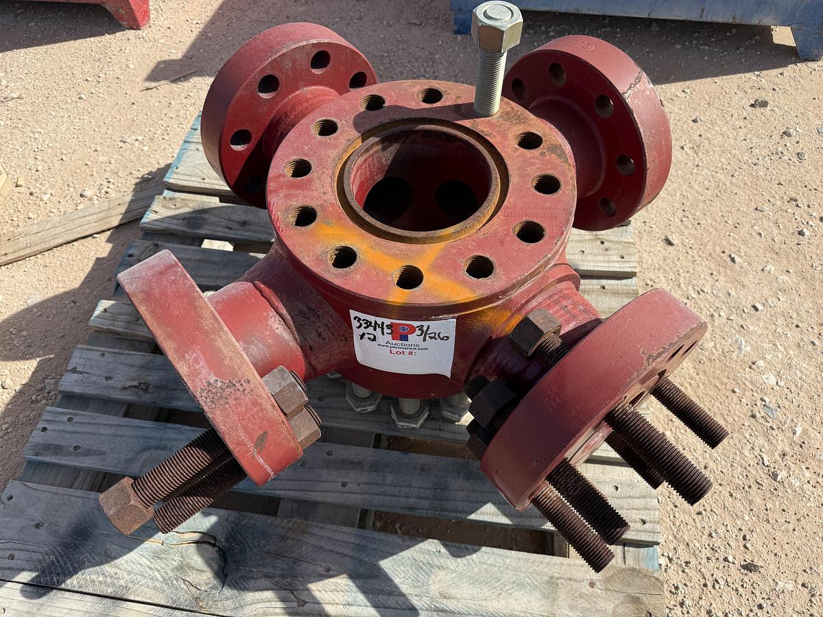 Used (1) 7-1/16” X 4-1/16” 10K WP & (1) 5K WP FLUID CROSS