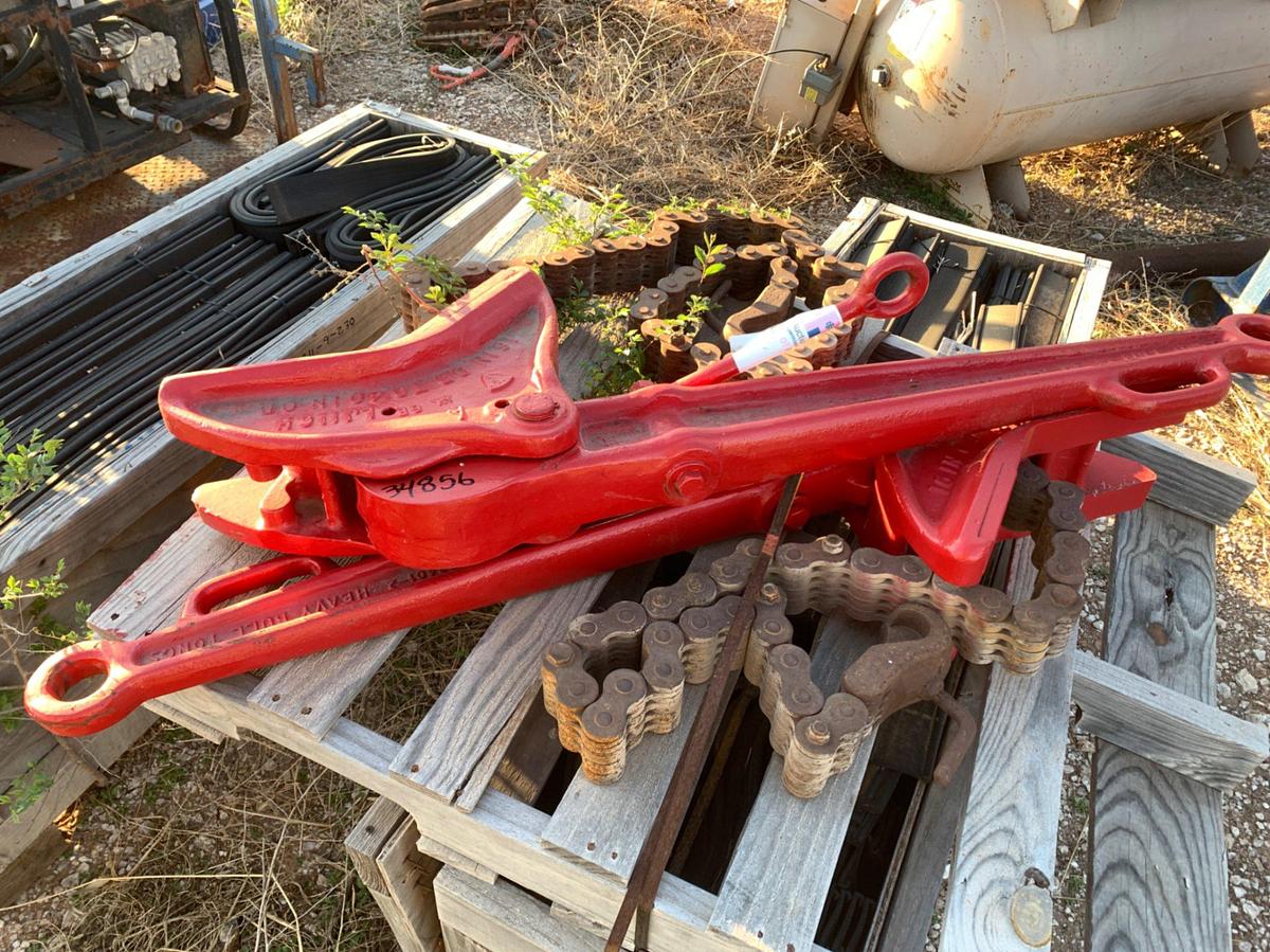 Used Petol 16” OD to 40” OD Heavy Manual Bull Tongs