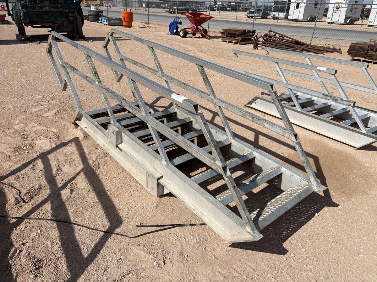 Used 12’ extendable aluminum rig ladder