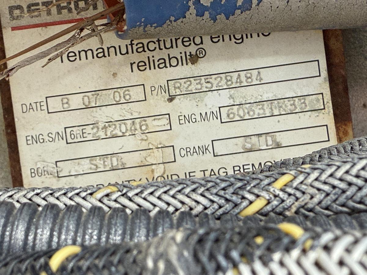 Used EWS 440 5K WP TRIPLEX WELL SERVICE PUMP SKIDDED P/B DETROIT SERIES 60