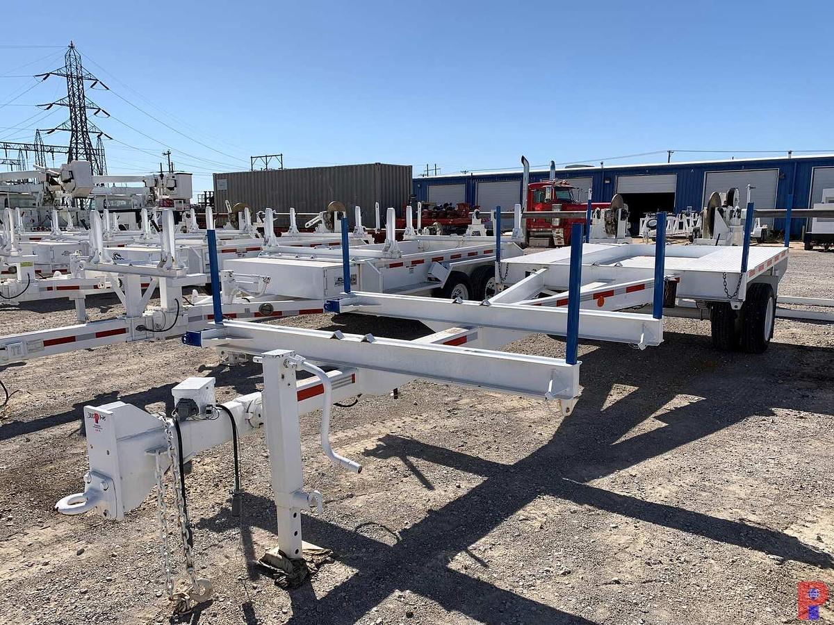 Used 2017 HTMI INC. 25’ S/A DUAL WHEEL PINTLE HITCH POLE TRAILER